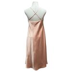 Show Me Your Mumu Verona Cowl Dress Rose Gold Luxe Satin XXL Photo 5