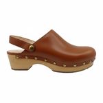 J.Crew  Leather Convertible Clogs Brown Slip-On/Backstrap Shoes Women’s Size 8.5 Photo 1