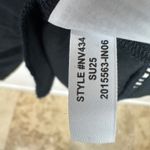 Madewell  Poplin Splitneck Mini Shirtdress Minimalist Relaxed Jet Black Small NWT Photo 12