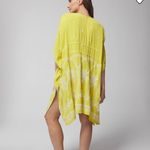 Soma Swim Embroidered Cover Up Key Lime Green Tunic Tie Front S/M Photo 3