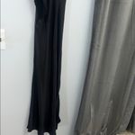 Flawed*** Small Black Satin Halter Neck Midi Dress Photo 8