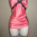 Victoria's Secret VICTORIAS‎ SECRET BARBIE PINK SATIN BABYDOLL LACE TRIM CHEMISE EUC SIZE S Photo 0