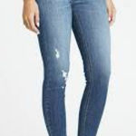 Eunina  Distressed Blue Skinny Jeans Photo 0