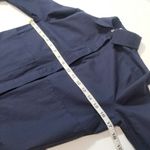 Derek Lam 10 Crosby Navy Collared Poplin Shirt Dress Pleated School Girl Blue Size 0 Photo 4