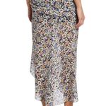 Veronica Beard  - Lucien Silk Floral Midi Skirt Photo 3
