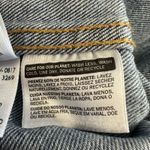 Levi's Levi’s Altered Trucker Jacket L Women’s Large Cropped Raw Hem Collarless‎ Denim Photo 13