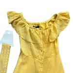 ZARA Linen Off The Shoulders Dress Photo 4