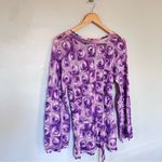 Custom Handmade Crochet Long Sleeved Top Tunic Purple Small Medium Large Photo 4