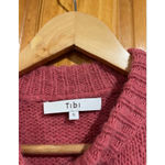 Tibi  Alpaca Wool Cropped Sweater Dusty Rose Knit Made in Peru Size S Photo 1