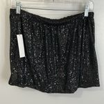 Venus Black Sequin mini Skirt Photo 1