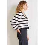 Apiece Apart SARI CROCHET Cropped Sweater Size 2X XXL Nautical Photo 1