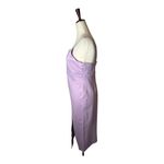 Petal and Pup  Dress Women 10 Purple Asymmetric Zahra Midi Slit Preppy Party Photo 4