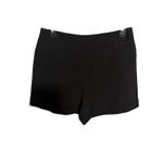 America Rag Black High Waist Dressy Shorts‎ Cuffed Hem Career Button Accent Size 8 Photo 3