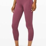 Lululemon Wunder Under Crop High-Rise 21" *Flocked Everlux | Size: 8 | Plumful Photo 0