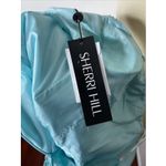 Sherri Hill New Blue Beaded Sequined Strapless Mini Dress Sz 6 Photo 8