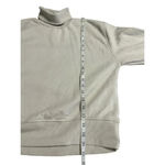 ZARA  Turtleneck Cropped Sweatshirt Pullover Size Small Cream Trendy Fall Neutral Photo 4