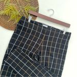 J.Jill Womens Pants Black Ankle Premium Bi Stretch Windowpane Plaid Size 12 Photo 0