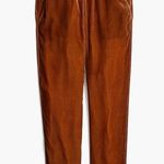 Madewell Track Pants in Brown Velvet with Pockets Photo 1