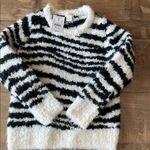 Crewcuts Black and White Zebra Pattern Crew Neck Sweater Size XS Photo 0