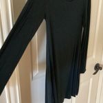 Brandy Melville  Rare Old Style Black Long Sleeve Scoop Neck Dress O/S Ultra Soft Photo 3