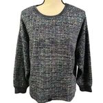 Anthropologie Eva Franco Women's Jackson Shimmer Boxy Crop Sweatshirt Top Sz XS Photo 1
