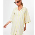 NWOT Pomander Place Tuckernuck Yellow and Tan Stripe Pia Coverup Dress Sz L Size L Photo 0