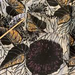 Porridge Women's Floral Print Long Sleeve Dress Small‎ Button Down Oversized Black Photo 5