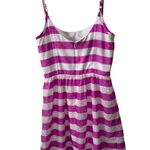 Lilly Pulitzer Pink & White Striped Sleeveless Dress With Bow Detail Adjustable Photo 4