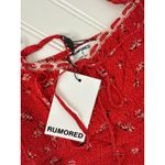 NWT Rumored Red Floral A Line Cami Mini Dress Suncoast Square Neck Peasant M Size M Photo 3