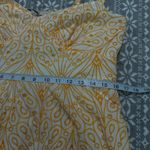 Loft NWT Eyelet Open Back Maxi Dress Yellow/White Size 14 Petite Photo 9