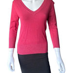 Bloom Italia women’s Size Medium Red V neck Sweater​​​​ Photo 0