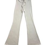 Bershka Berska Tan Ribbed O-Ring High Rise Flared Pants Photo 2