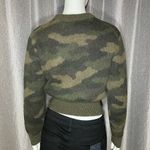 Polo Ralph Lauren Camouflage Print Crew Neck Wool Sweater XS Green Photo 6