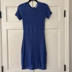 Alexis  Royal Blue‎ Lace Dress Illusion Sheer Dress Size Medium Sexy Vintage Y2K Photo 1