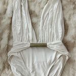 Carmen Marc Valvo NEW  Deep Plunge Neckline One Piece Bathing Swim Suit Sz 10 Photo 0