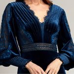 Tadashi Shoji NEW Lace Velvet Jumpsuit Navy Blue Sz 20 Photo 7