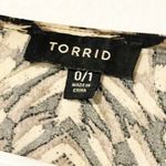 Torrid  Plus Size 0/1X Printed Ruana Open Top Swim Beach Sleeveless Photo 3