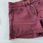 American Eagle  super stretch high rise shortie burgundy shorts size 2 Photo 1