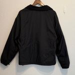 Columbia Black Full Zip Jacket Fleece Lined Cozy Collar Warm Outdoor Layer L Top Photo 7