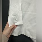 Alice + Olivia  Mayra Satin Tuxedo Skort Romper White 6 Photo 2