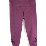 C9 Champion Womens Leggings Cropped Cutouts Heathered Purple XS Photo 0