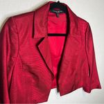 Carmen Marc Valvo Carmen Marc‎ Valvo | Red Maroon 8 Blazer Jacket Coat Photo 1