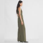 Artizia Wilfred Regal Vest & Essential Pant Set Size 8 Crepette Dark Olive NWOT Green Photo 2