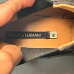 Alberto Fermani Suede Chelsea Boots Dark Gray Block Heel Made in Italy Size 9.5 Brown Photo 5