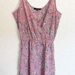 Blashe Pink Floral Spaghetti Strap Summer Polyester Romper Size M Photo 0