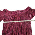 Free People Ginger Berry Velvet Off The Shoulder Top Photo 3