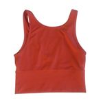 Lululemon  Orange Built‎ In Bra Tank Top V Neck Activewear Crop Size 4 Or 6 Photo 2