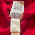 Lucky Brand  Red White Embroidered Cotton Peasant Blouse Tassel Boho Americana Photo 4