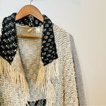 Anthropologie Moth Alba Fringe Sweater Cardigan Photo 4