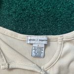 Beige Button Down Cami Tan Size L Photo 3